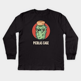 Picolas Cage Kids Long Sleeve T-Shirt